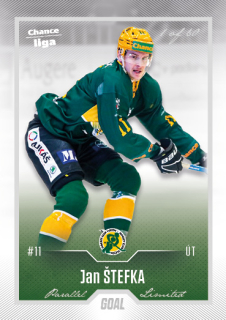 Hokejová karta Jan Štefka Goal Cards 2022-23 Série 2 Silver karta č.224