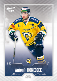 Hokejová karta Antonín Honejsek Goal Cards 2022-23 Série 2 Silver karta č.394