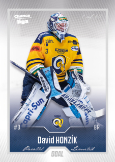 Hokejová karta David Honzík Goal Cards 2022-23 Série 2 Silver karta č.385