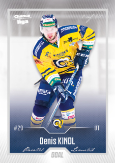 Hokejová karta Denis Kindl Goal Cards 2022-23 Série 2 Silver karta č.395