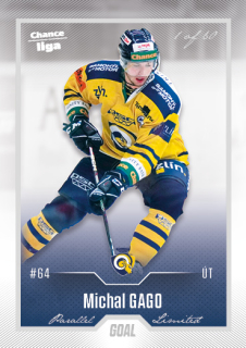 Hokejová karta Michal Gago Goal Cards 2022-23 Série 2 Silver karta č.397