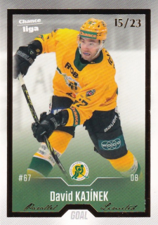 Hokejová karta David Kajínek Goal Cards 2022-23 Série 2 Gold č.222