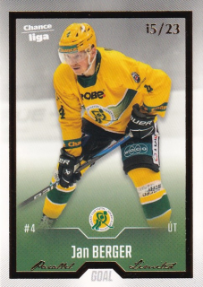 Hokejová karta Jan Berger Goal Cards 2022-23 Série 2 Gold č.223