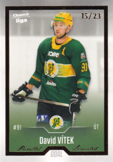 Hokejová karta David Vítek Goal Cards 2022-23 Série 2 Gold č.230