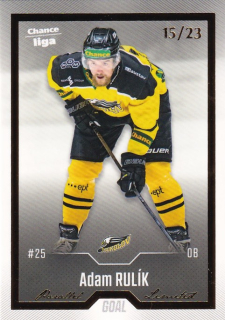 Hokejová karta Adam Rulík Goal Cards 2022-23 Série 2 Gold č.234