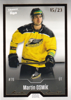 Hokejová karta Martin Osmík Goal Cards 2022-23 Série 2 Gold č.240