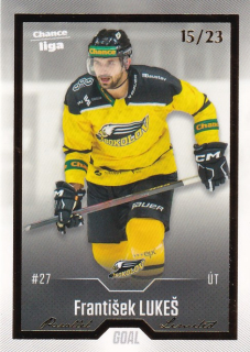 Hokejová karta František Lukeš Goal Cards 2022-23 Série 2 Gold č.241