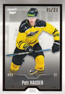 Hokejová karta Petr Hauser Goal Cards 2022-23 Série 2 Gold č.244