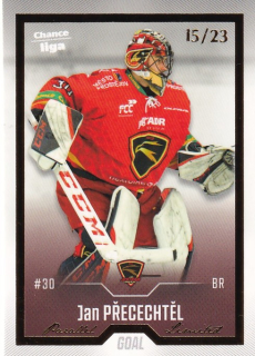 Hokejová karta Jan Přecechtěl Goal Cards 2022-23 Série 2 Gold č.246