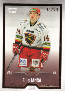 Hokejová karta Filip Jansa Goal Cards 2022-23 Série 2 Gold č.254