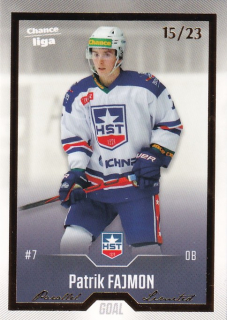 Hokejová karta Patrik Fajmon Goal Cards 2022-23 Série 2 Gold č.273