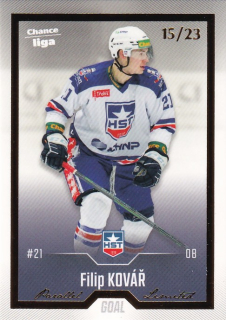 Hokejová karta Filip Kovář Goal Cards 2022-23 Série 2 Gold č.276