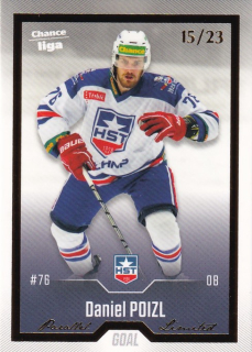 Hokejová karta Daniel Poizl Goal Cards 2022-23 Série 2 Gold č.278