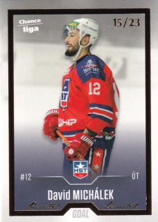 Hokejová karta David Michálek Goal Cards 2022-23 Série 2 Gold č.280