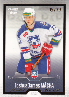 Hokejová karta Joshua James Mácha Goal Cards 2022-23 Série 2 Gold č.285
