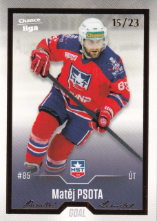 Hokejová karta Matěj Psota Goal Cards 2022-23 Série 2 Gold č.286