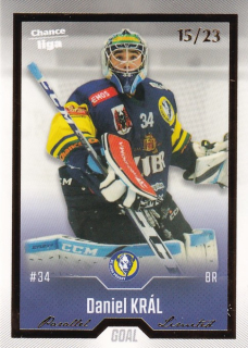 Hokejová karta Daniel Král Goal Cards 2022-23 Série 2 Gold č.289