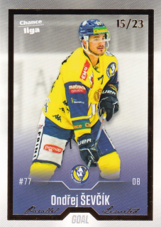 Hokejová karta Ondřej Ševčík Goal Cards 2022-23 Série 2 Gold č.291