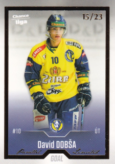 Hokejová karta David Dobša Goal Cards 2022-23 Série 2 Gold č.294