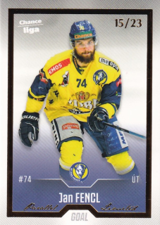 Hokejová karta Jan Fencl Goal Cards 2022-23 Série 2 Gold č.299