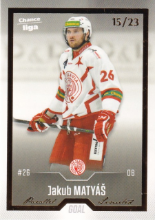 Hokejová karta Jakub Matyáš Cards 2022-23 Série 2 Gold č.304