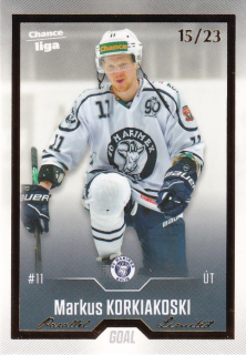Hokejová karta Markus Korkiakoski Cards 2022-23 Série 2 Gold č.320