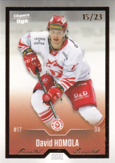 Hokejová karta David Homola Cards 2022-23 Série 2 Gold č.332