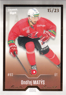 Hokejová karta Ondřej Matýs Cards 2022-23 Série 2 Gold č.356