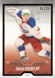 Hokejová karta Jakub Koudelný Cards 2022-23 Série 2 Gold č.362