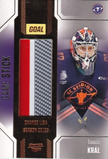 Hokejová karta Tomáš Král Goal S2 2022-23 Game Stick /35 č. 42
