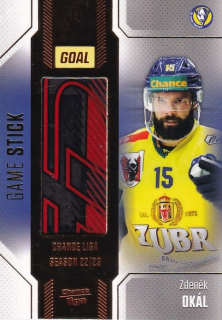 Hokejová karta Zdeněk Okál Goal S2 2022-23 Game Stick /35 č. 46 B