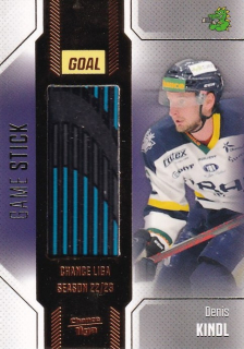 Hokejová karta Denis Kindl Goal S2 2022-23 Game Stick /35 č. 56