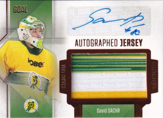 Hokejová karta David Sachr Goal S2 2022-23 Auto Jersey /25