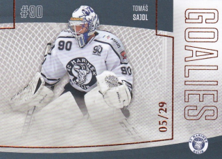 Hokejová karta Tomáš Sajdl Goal S2 2022-23 Goalies 05/29 č. 32
