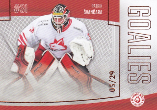 Hokejová karta Patrik Švančara Goal S2 2022-23 Goalies 05/29 č. 33