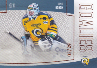 Hokejová karta David Honzík Goal S2 2022-23 Goalies 05/29 č. 40