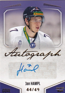 Hokejová karta Jan Hampl Goal Cards 2022-23 Série 2 Autographed č.111