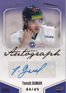 Hokejová karta Tomáš Guman Goal Cards 2022-23 Série 2 Autographed č.111