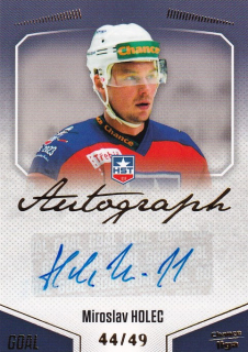 Hokejová karta Miroslav Holec Goal Cards 2022-23 Série 2 Autographed č.118