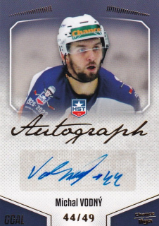Hokejová karta Michal Vodný Goal Cards 2022-23 Série 2 Autographed č.119