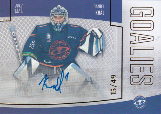 Hokejová karta Daniel Král Goal S2 2022-23 Goalies Auto