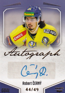 Hokejová karta Robert Černý Goal Cards 2022-23 Série 2 Autographed č.121