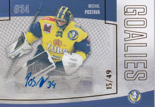 Hokejová karta Michal Postava Goal S2 2022-23 Goalies Auto