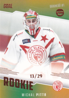 Hokejová karta Michal Pittr Goal S2 2022-23 Rookie 13/29 č. 9