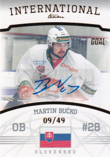Hokejová karta Martin Bučko Goal S2 2022-23 International Team Auto