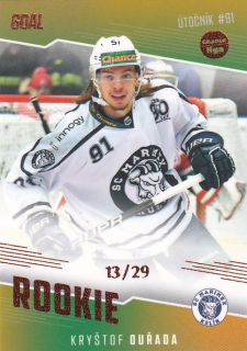 Hokejová karta Kryštof Ouřada Goal S2 2022-23 Rookie 13/29 č. 11