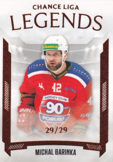 Hokejová karta Michal Barinka Goal S2 2022-23 Legends 29/29 č. 25
