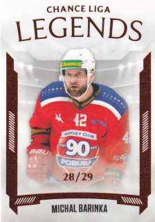 Hokejová karta Michal Barinka Goal S2 2022-23 Legends 28/29 č. 25