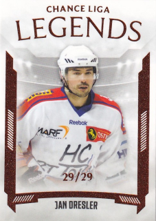 Hokejová karta Jan Dresler Goal S2 2022-23 Legends 29/29 č. 26