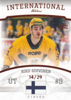 Hokejová karta Riku Sihvonen Goal S2 2022-23 International Team 14/29 č. 3